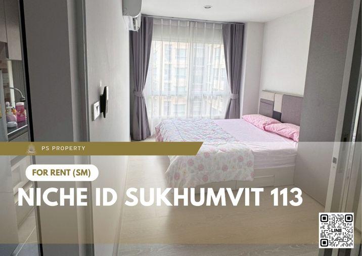 รูป ให้เช่า 🔥 Niche id Sukhumvit 113 🔥 ห้องมุม พร้อมเข้าอยู่ เฟอร์ครบ ฟรี Wi-Fi ใกล้ BTS สำโรง - รูปที่ 1/11