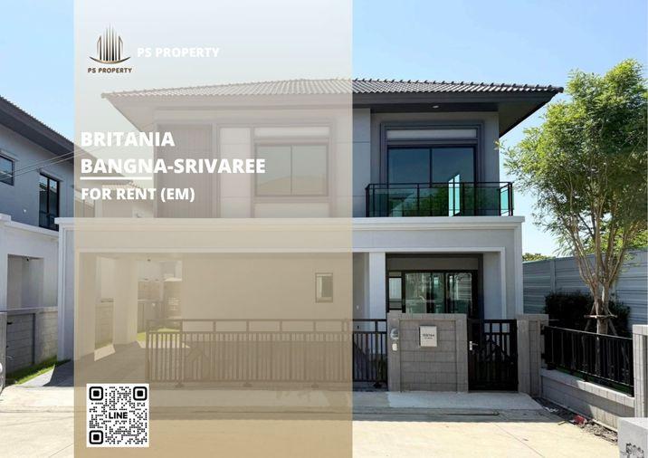 รูป บ้านเดี่ยวให้เช่า 🔥 Britania Bangna-Srivaree 🔥 4 ห้องนอน 4 ห้องน้ำ บ้านตกแต่ง เฟอร์ครบทุกห้อง พร้อมเข้าอยู่ - รูปที่ 1/23