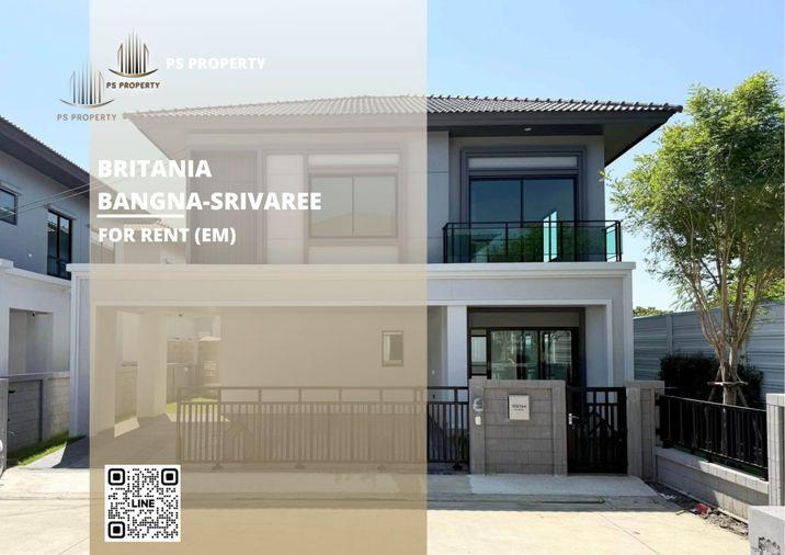 รูป บ้านเดี่ยวให้เช่า 🔥 Britania Bangna-Srivaree 🔥 4 ห้องนอน 4 ห้องน้ำ บ้านตกแต่ง เฟอร์ครบทุกห้อง พร้อมเข้าอยู่ - รูปที่ 1/23