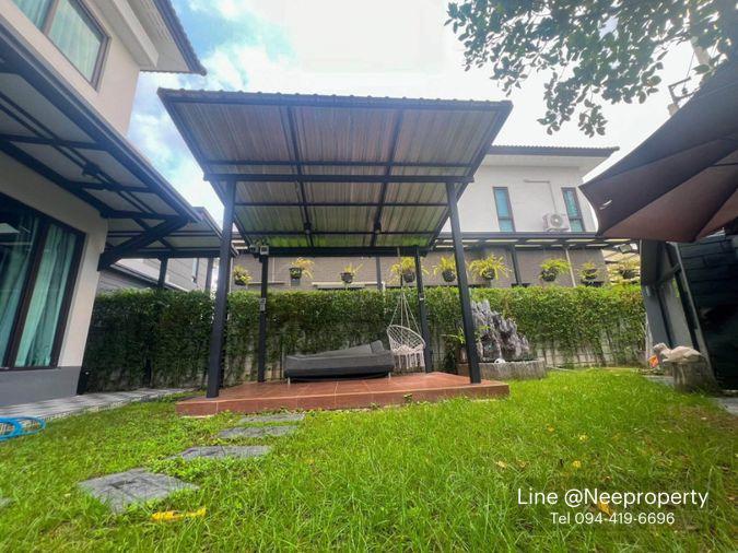 รูป ขาย บ้านเดี่ยวหลังมุม Centro ราชพฤกษ์–สวนผัก ทำเลศักยภาพ ติดสวนส่วนกลาง หน้าบ้านไม่ชนใคร บรรยากาศเงียบสงบ เป็นส่วนตัว พร้อมเข้าอยู่ (H6925) - รูปที่ 7/8