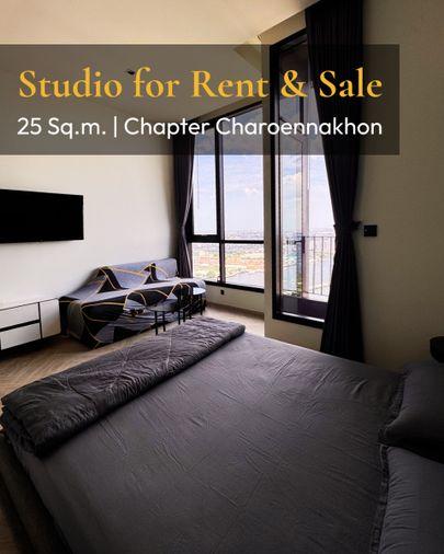 รูป 🔥 Chapter Charoennakhon - Riverside Studio ชั้น 31 วิวสวย ใกล้ ICONSIAM เพียง 17,000 บาท/เดือน พร้อมเข้าอยู่! 🌊🏙️ - รูปที่ 2/6
