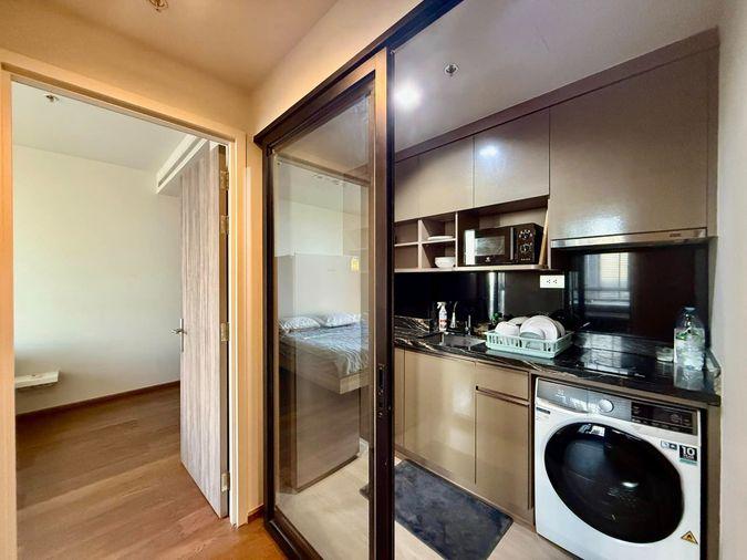 รูป IDEO Q Sukhumvit 36 ปล่อยเช่า ห้องกว้างงวิวสวย การตกแต่งครบ เฟอร์นิเจอร์พร้อม 1 ห้องนอน 1 ห้องน้ำ พร้อมเข้าอยู่ - รูปที่ 7/12