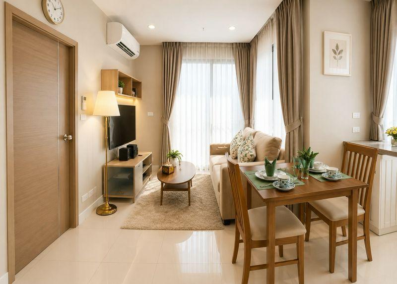 รูป ขายคอนโดศรีราชา The Sky ห้องตกแต่งสวย พร้อมเฟอร์ ทำเลสะดวก - รูปที่ 1/5