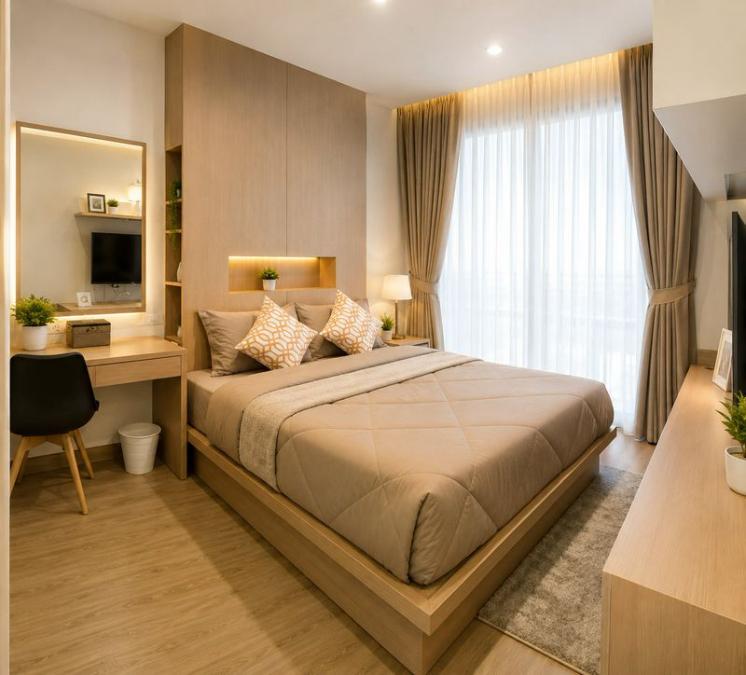 รูป ขายคอนโดศรีราชา The Sky ห้องตกแต่งสวย พร้อมเฟอร์ ทำเลสะดวก - รูปที่ 3/5