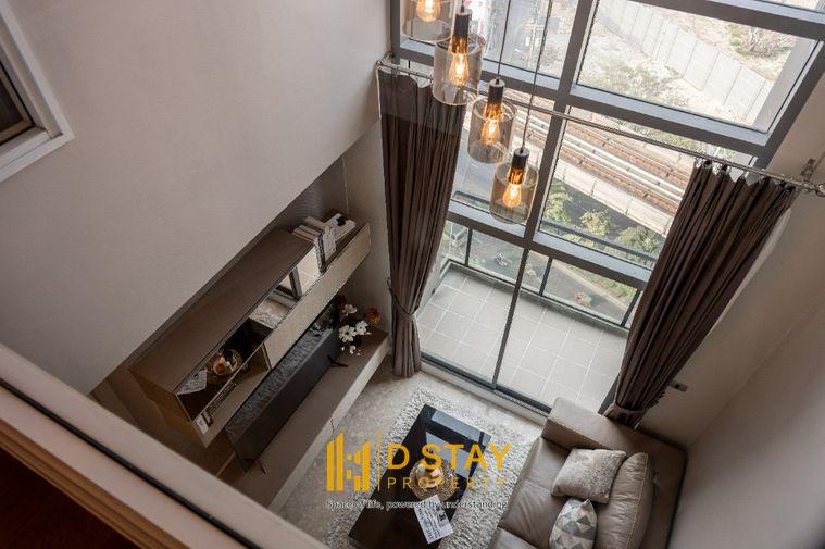 picture Best Price 💗 The Crest Sukhumvit 34 beautiful duplex unit, fully furnished, ready to move in, high floor with city view | Code DS3798 | Line @Dstay - 7/28