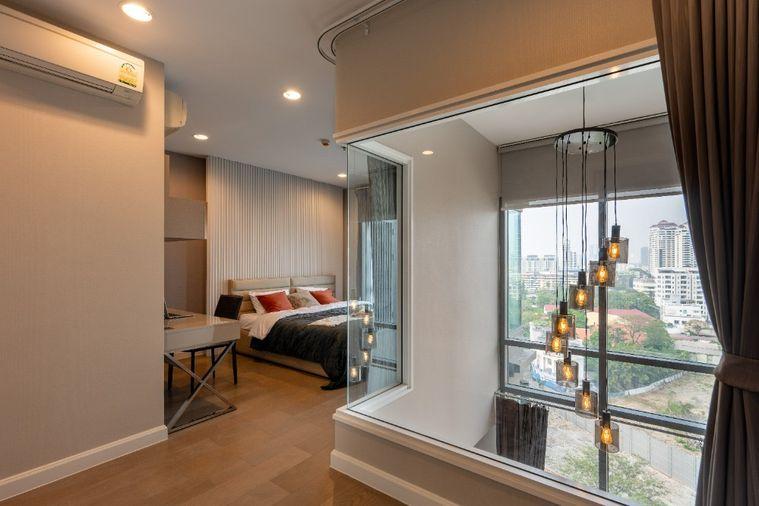 picture Best Price 💗 The Crest Sukhumvit 34 beautiful duplex unit, fully furnished, ready to move in, high floor with city view | Code DS3798 | Line @Dstay - 11/28