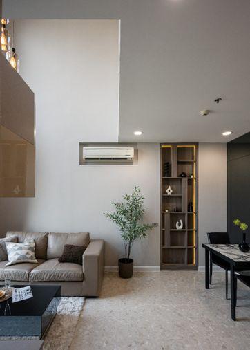 picture Best Price 💗 The Crest Sukhumvit 34 beautiful duplex unit, fully furnished, ready to move in, high floor with city view | Code DS3798 | Line @Dstay - 2/28