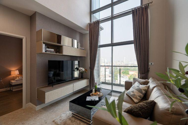 picture Best Price 💗 The Crest Sukhumvit 34 beautiful duplex unit, fully furnished, ready to move in, high floor with city view | Code DS3798 | Line @Dstay - 1/28