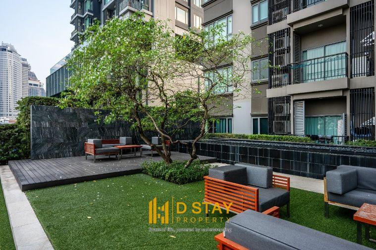 picture Best Price 💗 The Crest Sukhumvit 34 beautiful duplex unit, fully furnished, ready to move in, high floor with city view | Code DS3798 | Line @Dstay - 27/28