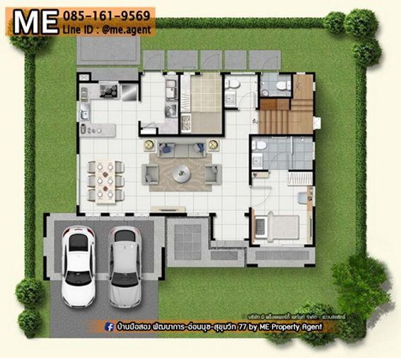 รูป ให้เช่า บ้านเดี่ยวหลังใหญ่ เดอะ แพลนท์ เอลิท พัฒนาการ 38 4 นอน 5 น้ำ+ห้องแม่บ้าน เฟอร์ครบ  ใกล้ เอกมัย - ทองหล่อ - สุขุมวิท  (RBL12-52) - รูปที่ 20/20