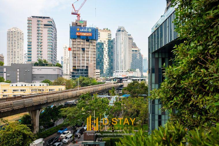 picture Best Price 💗 The Crest Sukhumvit 34 beautiful duplex unit, fully furnished, ready to move in, high floor with city view | Code DS3798 | Line @Dstay - 26/28