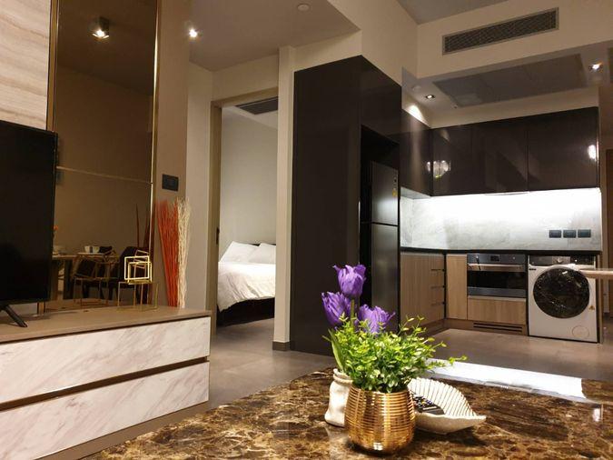 รูป *Best Price 🔥ให้เช่า The Lofts Asoke ห้องสวย ลัคชูรี่ ตกแต่งเฟอร์ครบ ชั้นสูง วิวเมือง 💗DS3805 | Line @Dstay - รูปที่ 7/13