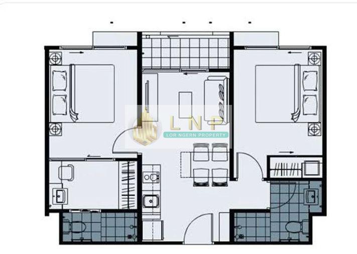 picture 🏢 Condo for Rent: A Space Hideaway Asoke - Ratchada Property Code | LNP-C14109 - 10/10