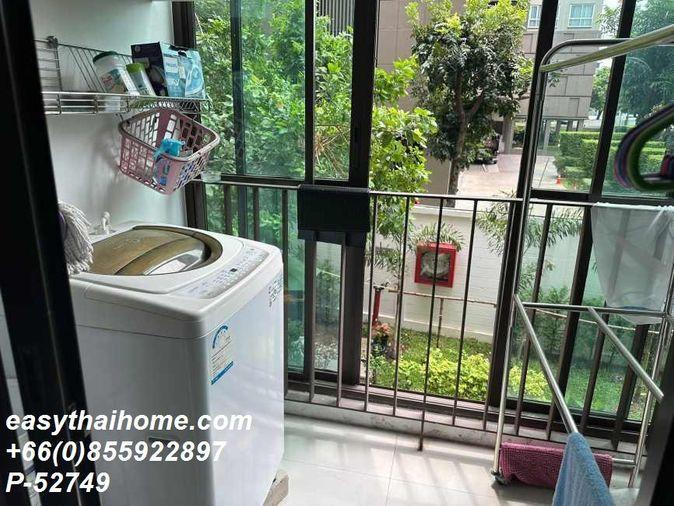 รูป P-52749 | ปล่อยเช่า ไอดีโอ บลูโคฟ สาทร 🔥✨ คอนโด 2 ห้องนอน ใกล้ BTS วงเวียนใหญ่ เพียง 180 เมตร วิวโครงการ+สวน เฟอร์ครบ พร้อมเครื่องซักผ้า  - รูปที่ 11/13