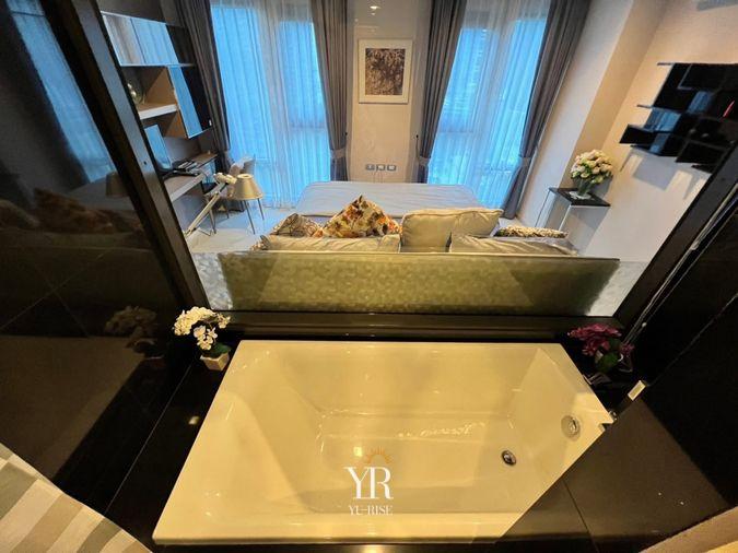 picture Rhythm Sukhumvit 36-38 for rent, spacious room, open space, good view, beautifully decorated, 1 bedroom, 1 bathroom, ready to move in. - 7/7