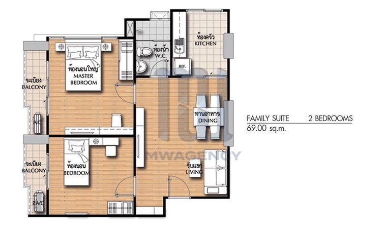 รูป 2 ห้องนอน🦊HunterCondo🦊นนทบุรี 💥ศุภาลัย ซิตี้ รีสอร์ท สถานีพระนั่งเกล้า - เจ้าพระยา🔴🟢🟡 - รูปที่ 15/17