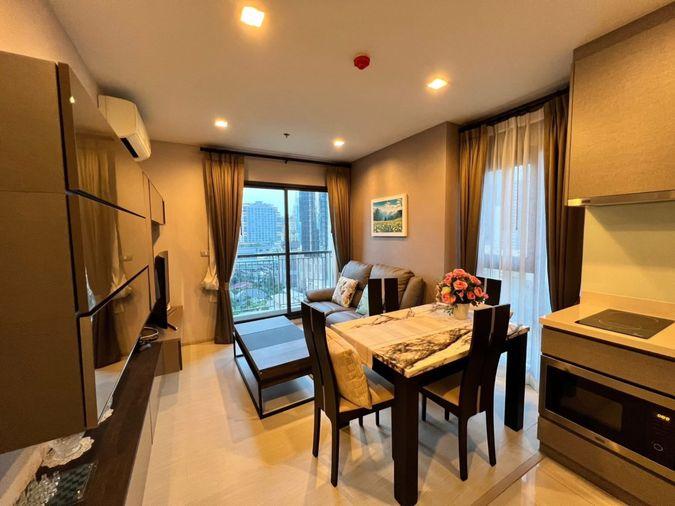 picture Rhythm Sukhumvit 36-38 for rent, spacious room, open space, good view, beautifully decorated, 1 bedroom, 1 bathroom, ready to move in. - 3/7