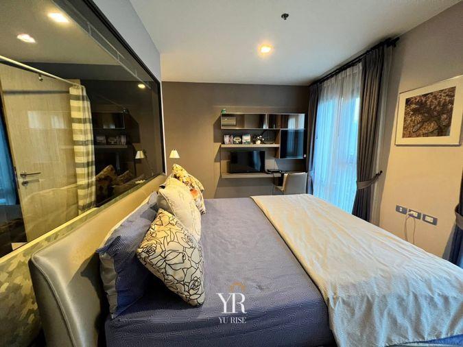 picture Rhythm Sukhumvit 36-38 for rent, spacious room, open space, good view, beautifully decorated, 1 bedroom, 1 bathroom, ready to move in. - 4/7