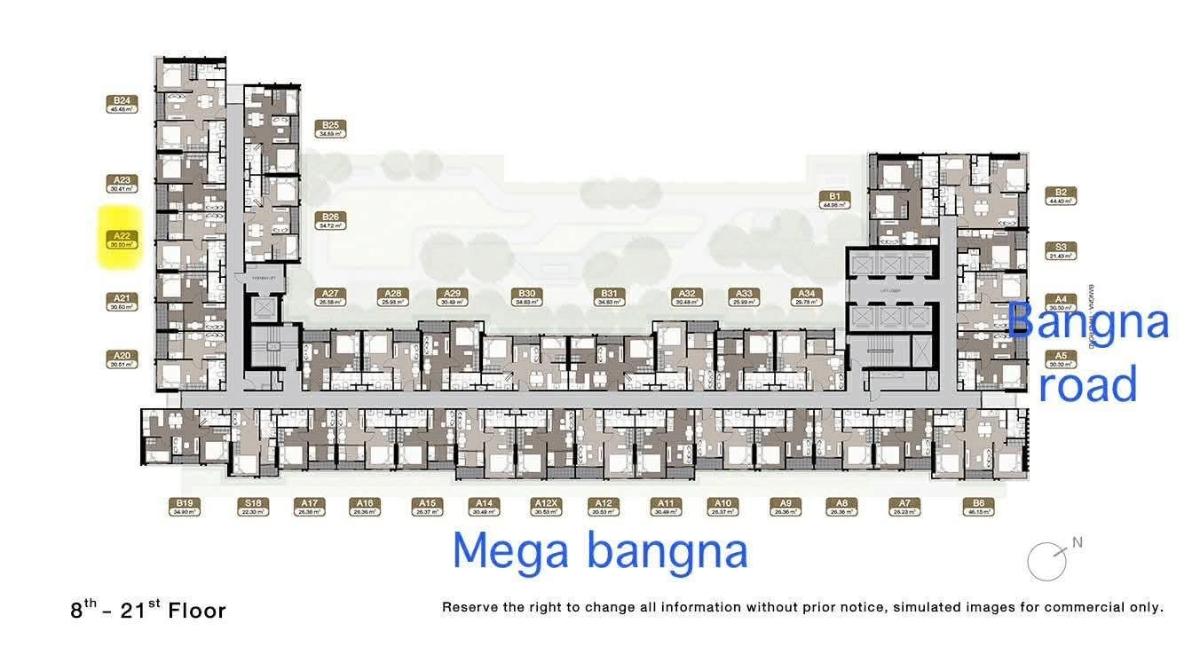 รูป คอนโดให้เช่า : Nue Mega Plus Bangna นิว เมกา พลัส บางนา ((BTS Bangna บางนา) MK-02 line @livingbkk  - รูปที่ 13/13