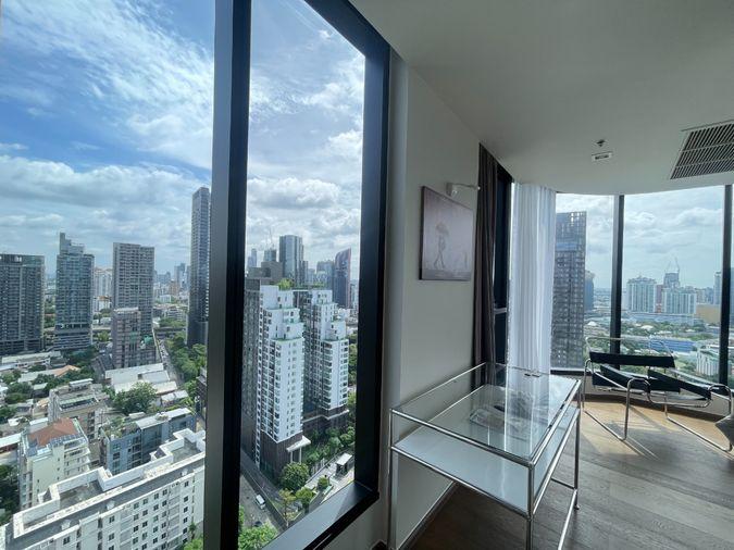 รูป IDEO Q Sukhumvit 36 ปล่อยเช่า ห้องมุม กระจกโค้งมองเห็นวิวได้ 180 องศา เฟอร์นิเจอร์ครบ พร้อมเข้าอยู่!! - รูปที่ 9/31