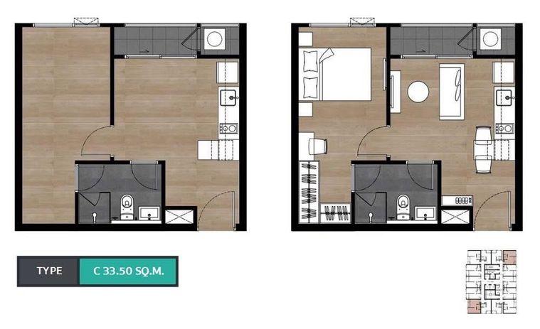 picture 🏢 Condo for Sale : Unio H Tiwanon   Property Code | LNP-C14136  - 5/6