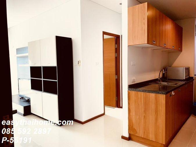 รูป P-55191 ทำเลทอง ใกล้ BTS กรุงธนบุรี Villa Sathorn 1 นอน 55 ตร.ม. ชั้น 12 แต่งครบ พร้อมอยู่ Line ID: @easythaihome 085-592-2897 - รูปที่ 6/12