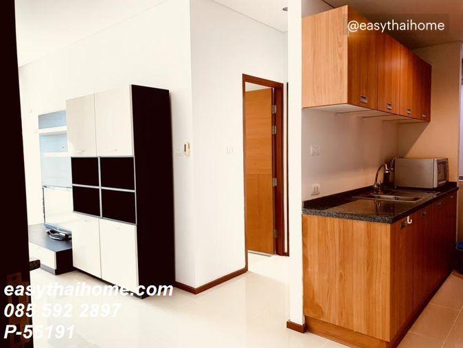 รูป P-55191 ทำเลทอง ใกล้ BTS กรุงธนบุรี Villa Sathorn 1 นอน 55 ตร.ม. ชั้น 12 แต่งครบ พร้อมอยู่ Line ID: @easythaihome 085-592-2897 - รูปที่ 6/12