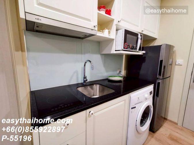 รูป P-55196 | โนเบิล รีโคล สุขุมวิท 19 🔥✨ คอนโดให้เช่า 1 ห้องนอน ชั้นสูง วิวเมือง เฟอร์นิเจอร์ครบ พร้อมเครื่องซักผ้า ใกล้ MRT สุขุมวิท และ BTS อโศก - รูปที่ 9/15