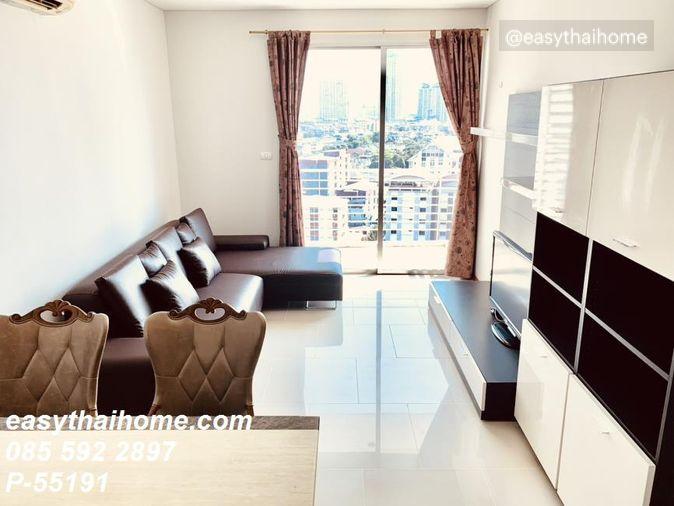 รูป P-55191 ทำเลทอง ใกล้ BTS กรุงธนบุรี Villa Sathorn 1 นอน 55 ตร.ม. ชั้น 12 แต่งครบ พร้อมอยู่ Line ID: @easythaihome 085-592-2897 - รูปที่ 2/12