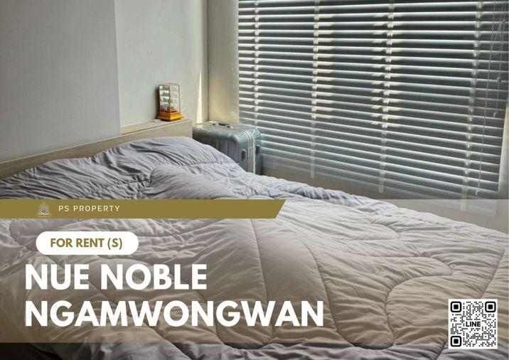 รูป ให้เช่า 🔺Nue Noble Ngamwongwan🔺ห้องสวยพร้อมเข้าอยู่ ห้องใหม่ เฟอร์นิเจอร์และเครื่องใช้ไฟฟ้าครบ  🚆ใกล้ BTS เดินทางสะดวก - รูปที่ 1/8