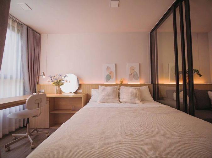 รูป 🏡 ให้เช่า Kave Town Colony 13,000฿💖 ✨ตึก B ชั้น 4 ห้องระเบียงยื่น วิวสระสวย ✅️ พร้อมเข้าอยู่ 1 ส.ค.69 - รูปที่ 9/22