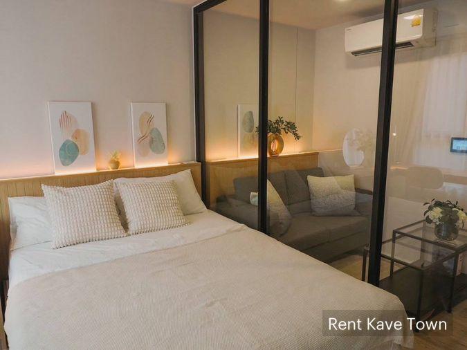 รูป 🏡 ให้เช่า Kave Town Colony 13,000฿💖 ✨ตึก B ชั้น 4 ห้องระเบียงยื่น วิวสระสวย ✅️ พร้อมเข้าอยู่ 1 ส.ค.69 - รูปที่ 4/22