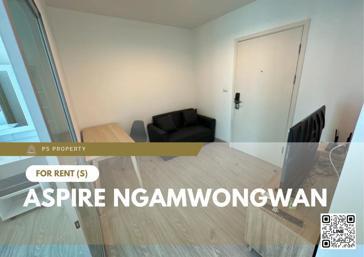 รูป ให้เช่า 📍 Aspire Ngamwongwan 📍 เฟอร์นิเจอร์ และ เครื่องใช้ไฟฟ้าครบ ใกล้เดอะมอลล์งามวงศ์วาน - รูปที่ 1/11