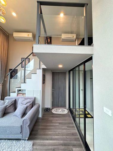 รูป PFD-08828 ให้เช่าคอนโด ไนท์บริดจ์ สเปซ พระราม 9 (KnightsBridge Space Rama 9) ห้องสวรูปแบบ Duplex แต่งครบหรูหราพร้อมอยู่ ใกล้ MRT พระราม 9 🏙️✨ - รูปที่ 4/10