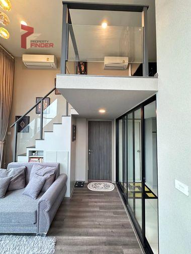 รูป PFD-08828 ให้เช่าคอนโด ไนท์บริดจ์ สเปซ พระราม 9 (KnightsBridge Space Rama 9) ห้องสวรูปแบบ Duplex แต่งครบหรูหราพร้อมอยู่ ใกล้ MRT พระราม 9 🏙️✨ - รูปที่ 4/10