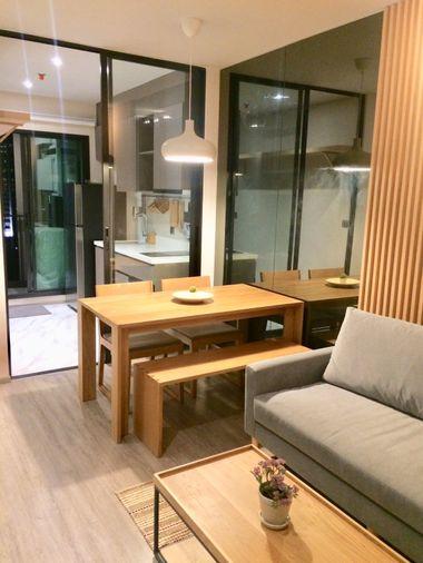 รูป Rhythm Ekkamai ปล่อยเช่า ห้องตกแต่งสวย สะอาดตกไม่รก พร้อมเฟอร์นิเจอร์ครบครัน 1 ห้องนอน 1 ห้องน้ำ - รูปที่ 2/11