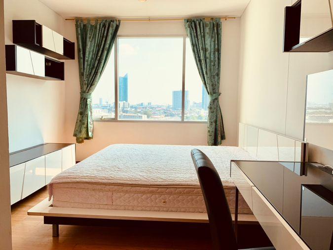 รูป P-55191 ทำเลทอง ใกล้ BTS กรุงธนบุรี Villa Sathorn 1 นอน 55 ตร.ม. ชั้น 12 แต่งครบ พร้อมอยู่ Line ID: @easythaihome 085-592-2897 - รูปที่ 1/12