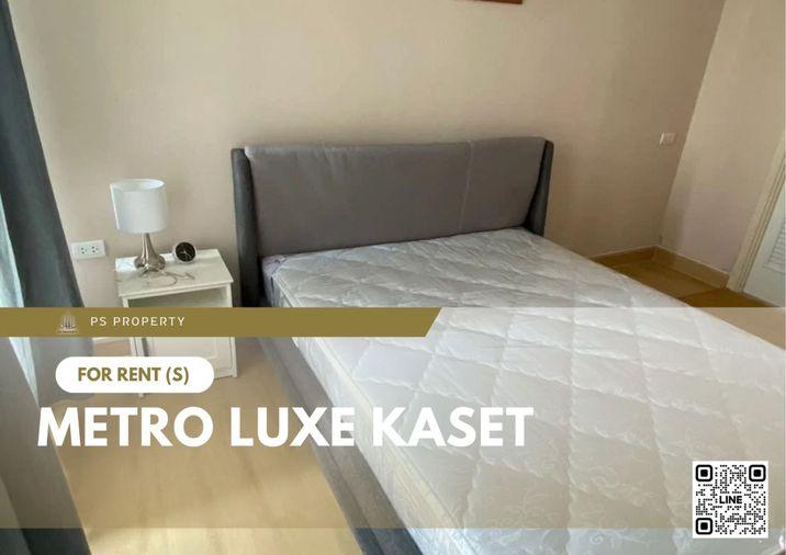picture For rent ✨ Metro Luxe Kaset ✨ Fully furnished and equipped, near BTS Kasetsart University. - 1/9