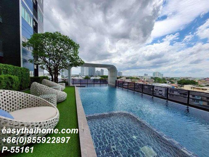 รูป P-55161 |  เมโทร สกาย วุฒากาศ🔥✨ คอนโดให้เช่า 2 ห้องนอน ห้องมุม วิวเมือง เฟอร์นิเจอร์ครบ พร้อมเครื่องซักผ้า ใกล้ BTS วุฒากาศ พร้อมเข้าอยู่ ✨ - รูปที่ 6/7