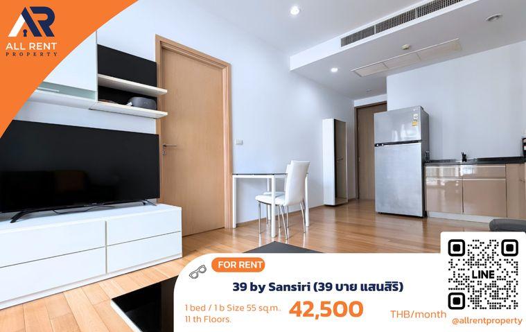 รูป 🔥 39 by Sansiri ห้องใหญ่ 55 ตร.ม. ใจกลางพร้อมพงษ์ เพียง 42,000 บาท/เดือน พร้อมเข้าอยู่! 🏙️✨ - รูปที่ 1/10