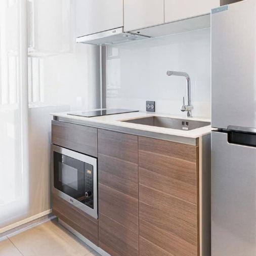 รูป 💥💥ให้เช่า​ คอนโด เออบาโน่-ราชวิถี​ 1Bed 30 ตรม.ชั้น 20 แต่งครบ วิวแม่น้ำ สนใจ Line ID: @atfim💥💥 - รูปที่ 8/9