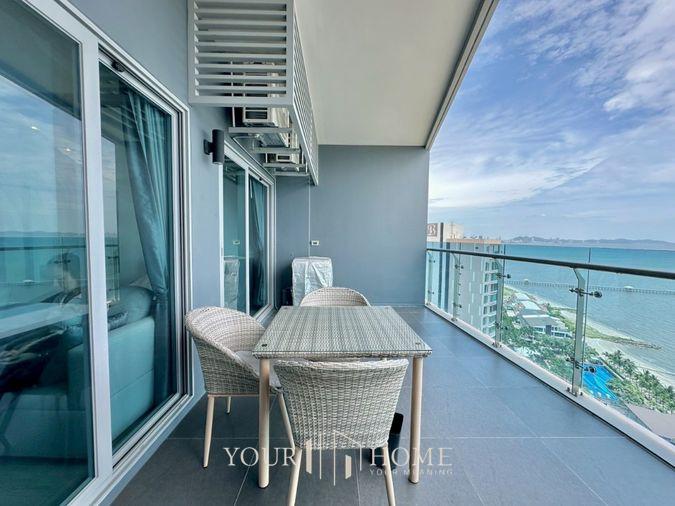 picture The Symphony: 1 bedroom, 47 sq m, 22nd floor, sea view, ready to move in, spacious balcony, comfortable living. - 18/21