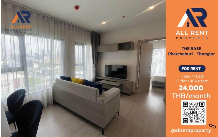 รูป 🔥 THE BASE Phetchaburi - Thonglor ห้องใหญ่ 40.44 ตร.ม. ใกล้ทองหล่อ เพียง 24,000 บาท/เดือน พร้อมเข้าอยู่! 🏙️✨ - รูปที่ 1/12