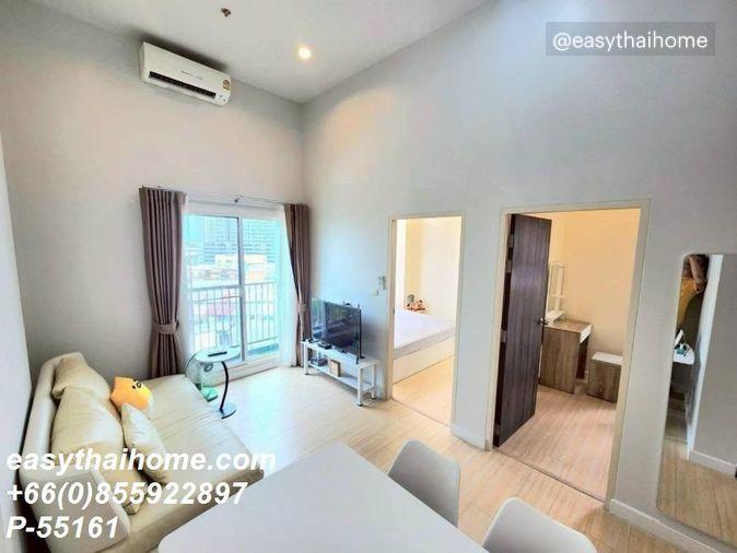 รูป P-55161 | เมโทร สกาย วุฒากาศ🔥✨ คอนโดให้เช่า 2 ห้องนอน ห้องมุม วิวเมือง เฟอร์นิเจอร์ครบ พร้อมเครื่องซักผ้า ใกล้ BTS วุฒากาศ พร้อมเข้าอยู่ ✨ - รูปที่ 3/7