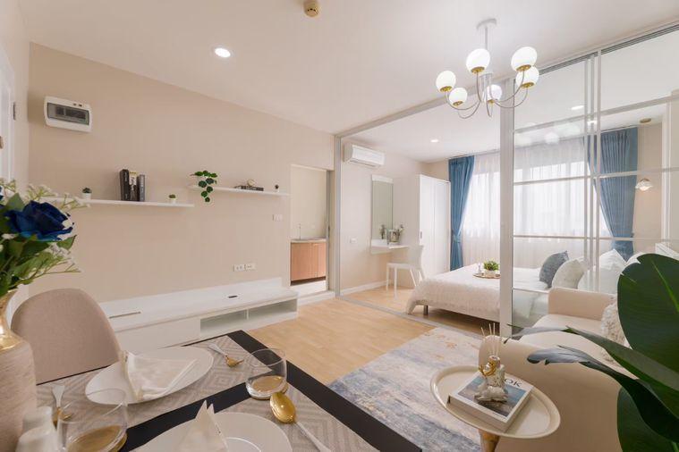 รูป 📌 ขาย dCondo Ramindra ดีคอนโด รามอินทรา ทำเลดี ห้องครัวปิดติดระเบียง ชั้น 5 ระเบียงทิศตะวันออก ✅ใกล้ รถไฟฟ้าสายสีชมพู - รูปที่ 7/20