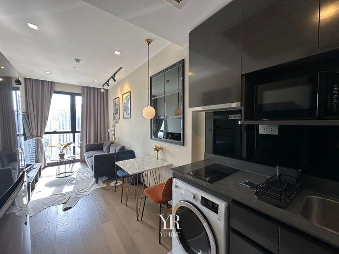 picture Ashton Asoke for rent, 1 bedroom, beautifully decorated, high floor, good view, fully furnished. Ready to move in - 2/17