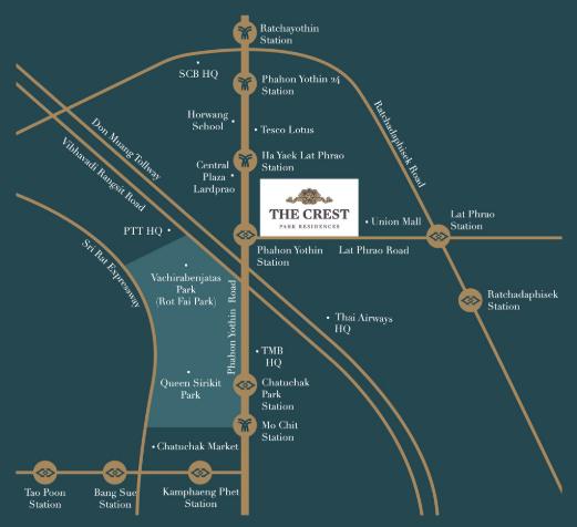 รูป ✨🦄 Ready to move 🦄✨ The Crest Park Residences แถมฟรี แม่บ้านทำความสะอาดตลอดอายุสัญญา!! เฟอร์ครบจบในที่เดียว โทร 096-2493698 (TCR0054) - รูปที่ 17/17