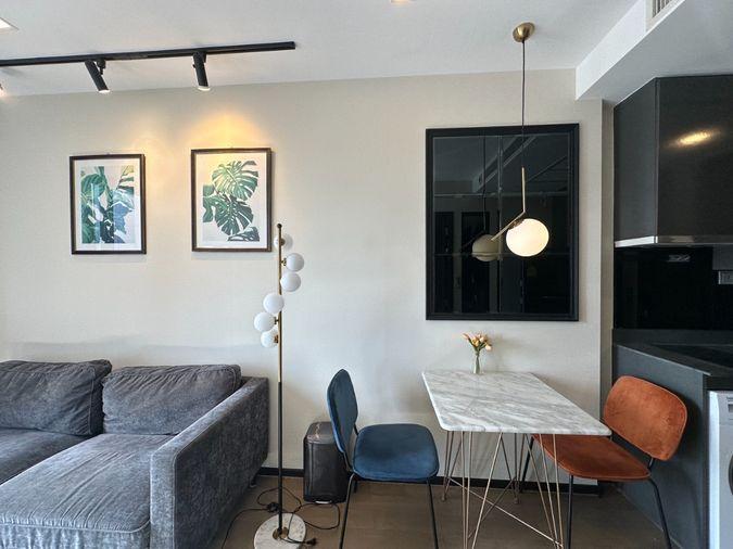 picture Ashton Asoke for rent, 1 bedroom, beautifully decorated, high floor, good view, fully furnished. Ready to move in - 8/17