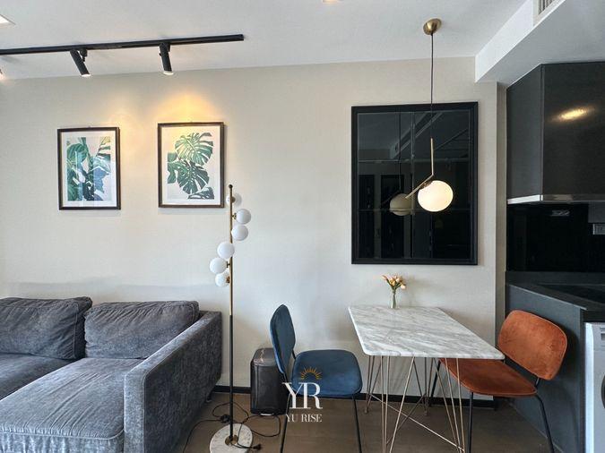 picture Ashton Asoke for rent, 1 bedroom, beautifully decorated, high floor, good view, fully furnished. Ready to move in - 8/17