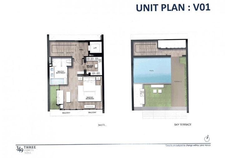 รูป  มีสระว่ายน้ำส่วนตัว สวย หรูหรา ทาวน์โฮม 5 ชั้น หมู่บ้าน 349 Residence 3 ห้องนอน 3 ที่จอดรถ ใกล้โรงเรียนนานาชาติ  - รูปที่ 27/27